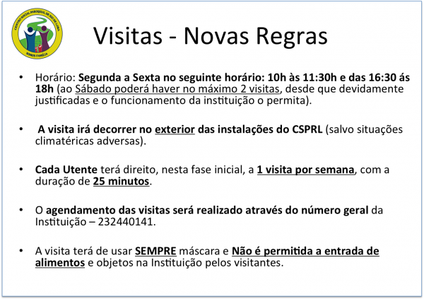 Novas Regras - Visitas